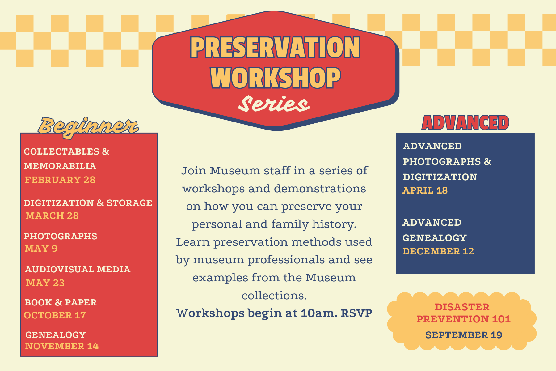 Preservation Workshop Series 2026